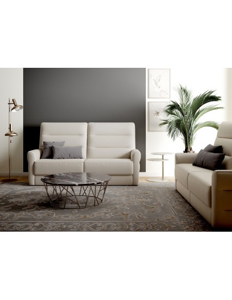 AURIAC - Canapé angle 1 relax, option tétière électrique