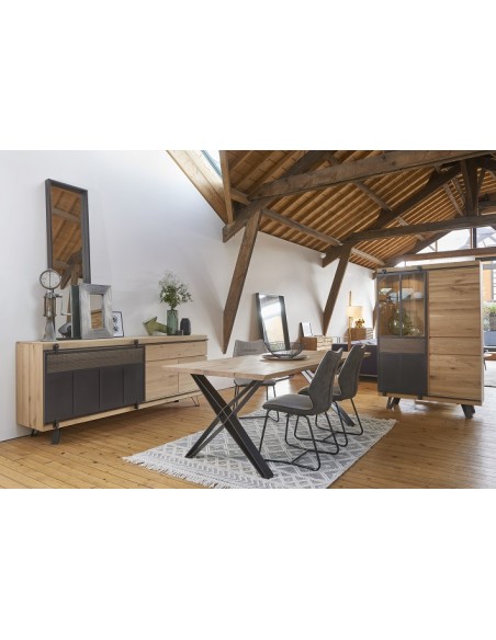 SCISSION - Enfilade 2 portes battantes, 1 tiroir