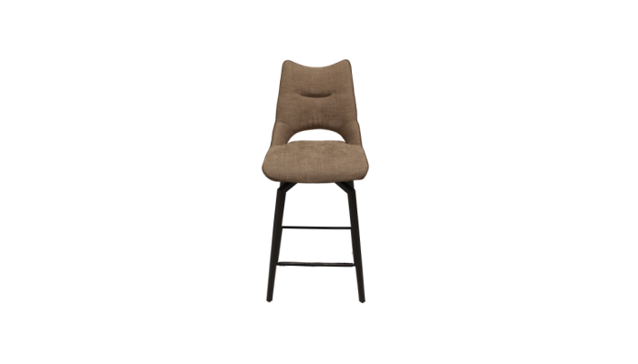 Tabouret de bar Furtif bi matière en tissu et PU